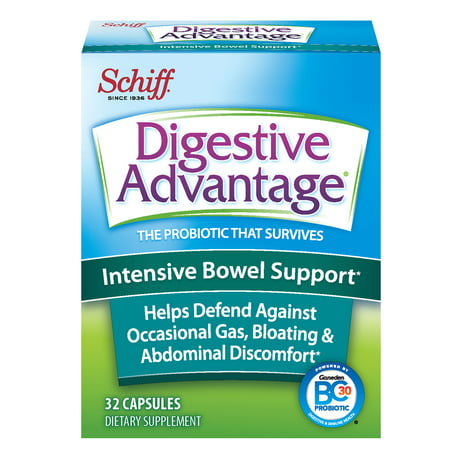 Schiff Digestive Advantage Intensive Bowel Support Capsules - 32 Capsules - 815066001164