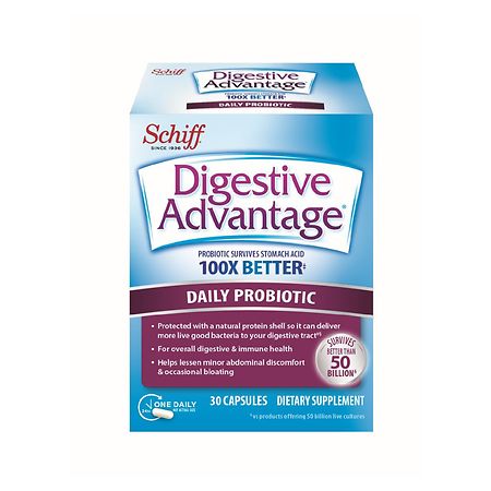 Digestive Advantage Daily Probiotic, Survives Better than 50 Billion - 30 Capsules - 815066001669