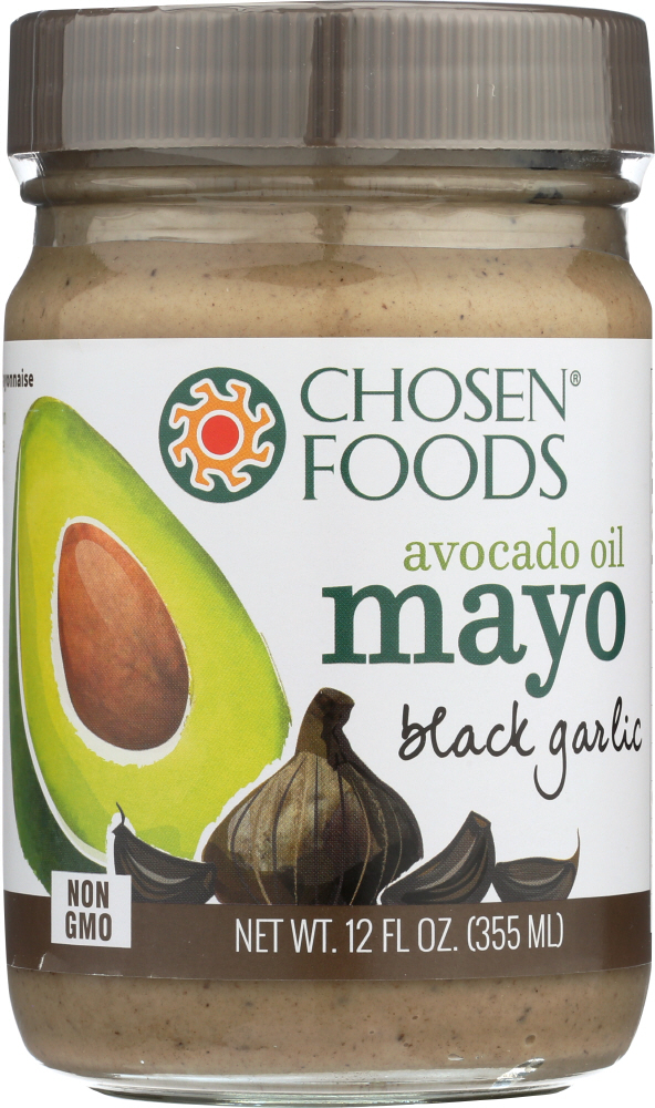 Black Garlic 100% Avocado Oil Based Mayo, Black Garlic - 815074020393