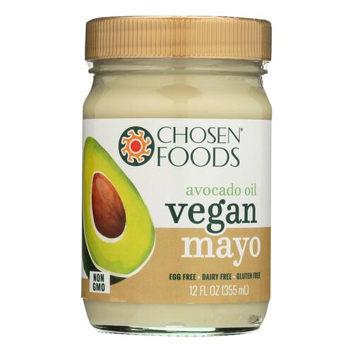 Chosen Foods - Avocado Oil Vegan Mayo - Case Of 6 - 12 Oz. - 815074021314