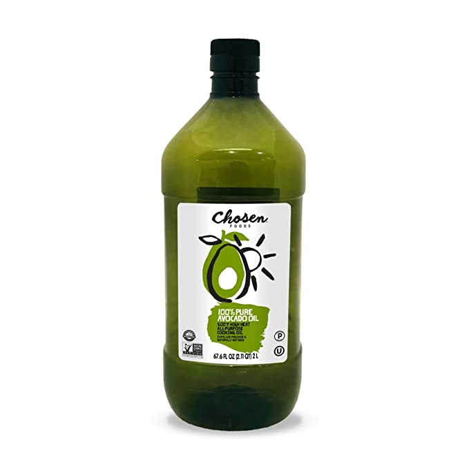  Chosen Foods 100% Pure Avocado Oil, Keto and Paleo Diet Friendly, Kosher Oil for Baking, High-Heat Cooking, Frying, Homemade Sauces, Dressings and Marinades (2 liters)  - 815074022298