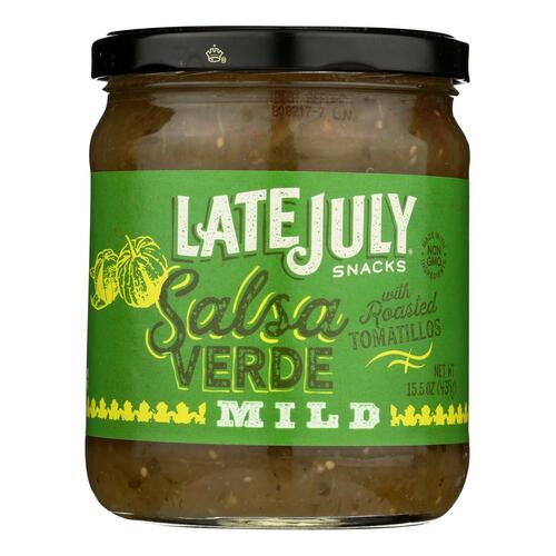 Late July Snacks Salsa - Verde - Case Of 12 - 15.5 Oz. - 815099020484