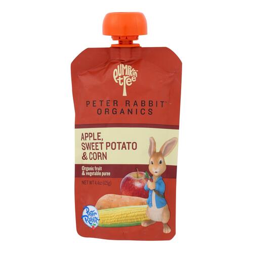 Peter Rabbit Organics Veggie Snacks - Sweet Potato Corn And Apple - Case Of 10 - 4.4 Oz. - 815367010049