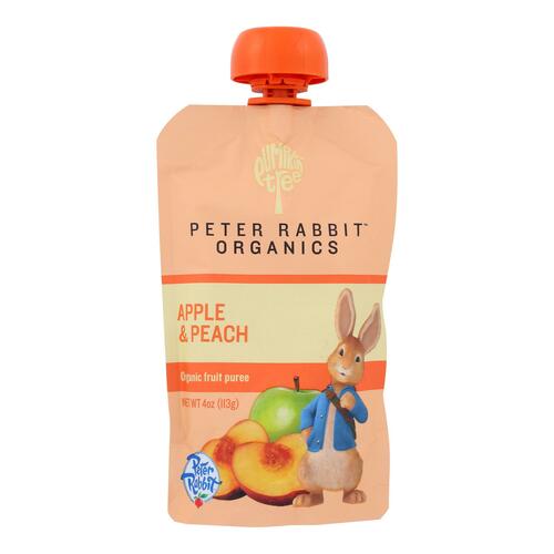 Peter Rabbit Organics Fruit Snacks - Peach And Apple - Case Of 10 - 4 Oz. - 815367010063