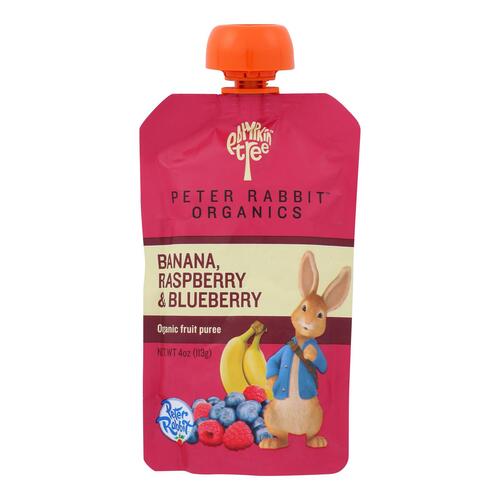 Peter Rabbit Organics Fruit Snacks - Raspberry Banana And Blueberry - Case Of 10 - 4 Oz. - 0815367010261