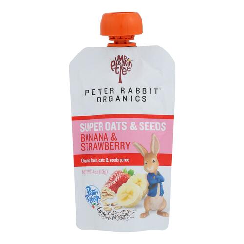 PETER RABBIT: Baby Food Banana Strawberry, 4 oz - 0815367010407