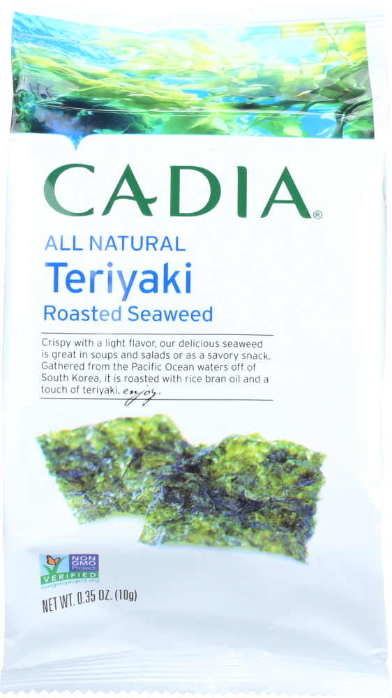 CADIA: Teriyaki Roasted Seaweed, 0.35 oz - 0815369012317