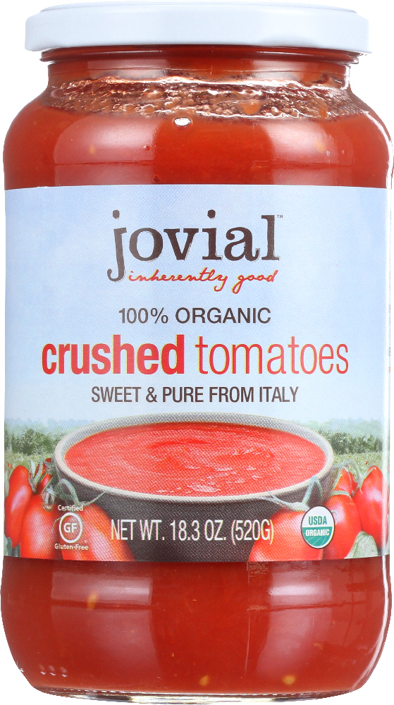 JOVIAL: Organic Crushed Tomatoes, 18.3 Oz - 0815421013023
