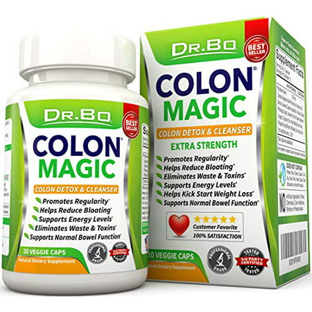 Colon Cleanse Detox Formula - Natural Bowel Cleanser Pills for Intestinal Bloating & Fast Digestive Cleansing - Daily Constipation Relief Supplement for Gut Belly Fat - Women Men Herbal Weight Loss - 815444013338