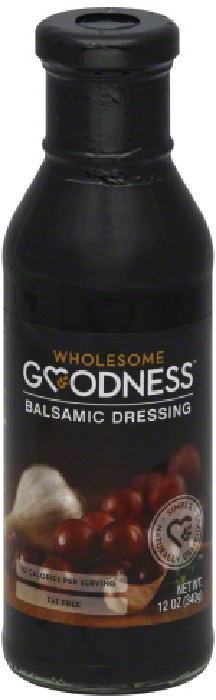 WHOLESOME GOODNESS: Dressing Balsamic Vinegar, 12 oz - 0815506010350