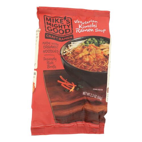 MIKES MIGHTY GOOD: Kimchi Vegan Ramen Soup, 2.3 oz - 0815677022015