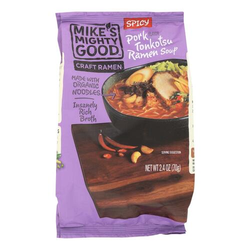 MIKES MIGHTY GOOD: Soup Ramen Pork Spicy, 2.4 oz - 0815677022039