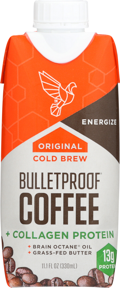 BULLETPROOF: Coffee Cold Brew Original Collagen, 11.1 fo - 0815709022693