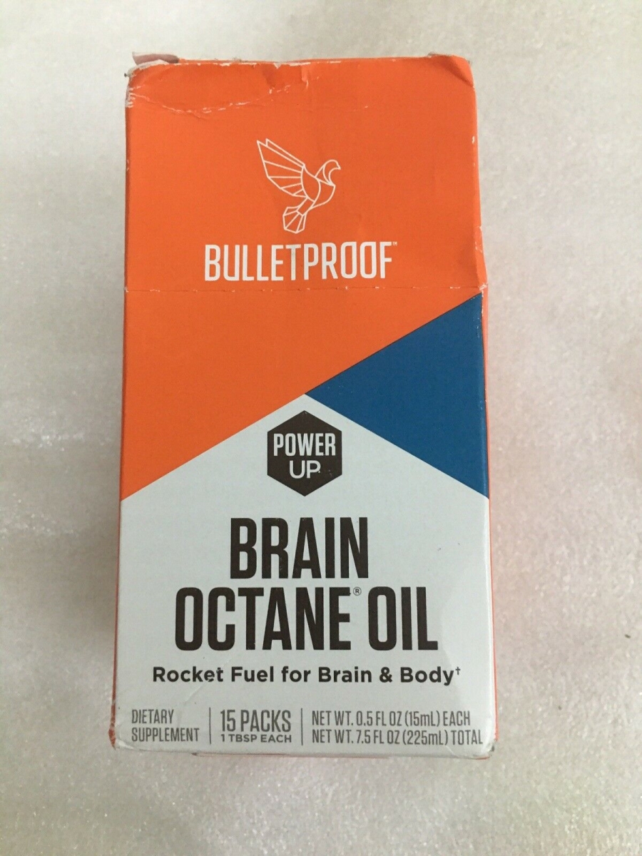 Bulletproof Brain Octane C8 MCT Oil Go Packs, Keto and Paleo Friendly, 15 Count - 815709022716