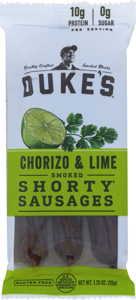 Chorizo & Lime Smoked Shorty Sausages - 815800020086