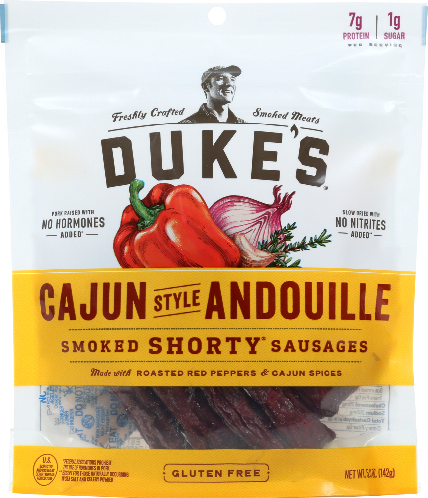 Cajun Style Andouille Smoked Shorty Sausages, Cajun Style Andouille - 815800020734
