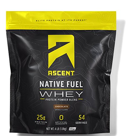 Ascent Native Fuel Whey Protein Powder Blend - 4 lbs - Chocolate - 815863020023