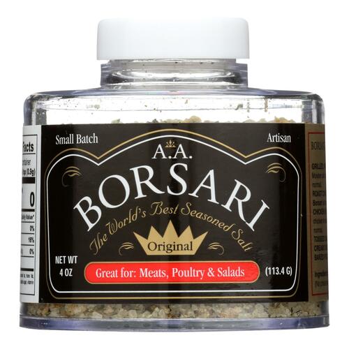 Borsari - Seasoning Salt Original - Case Of 6-4 Oz - 815893000019