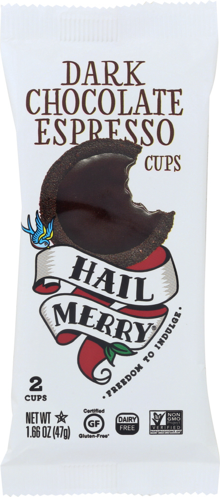 HAIL MERRY: Dark Chocolate Espresso Mini Tarts, 1.65 oz - 0816247011422