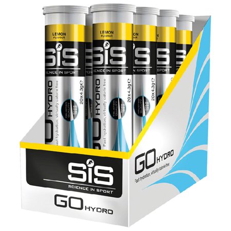 SIS Hydro Electrolyte Drink Tablets, Electrolyte Tabs for Hydration, Enhanced Endurance Sports Drink for Running, Cycling, Triathlon, Lemon - 20 Tablets - 1 Pack (B01MY8YG02) - 816435020137