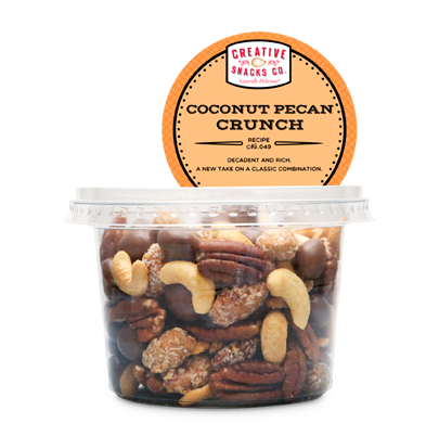 CREATIVE SNACK: Coconut Pecan Crunch Cup, 9 oz - 0816512010877