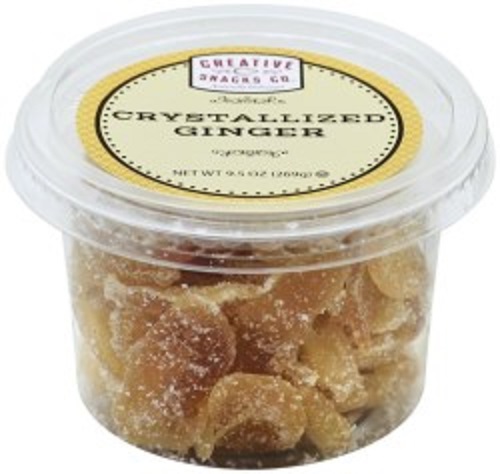 CREATIVE SNACK: Cup Ginger Crystallized, 9.5 oz - 0816512010907