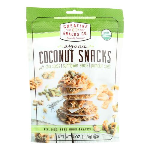 Creative Snacks - Super Seeds - Nag Coconut - Case Of 12 - 4 Oz - 816512011379