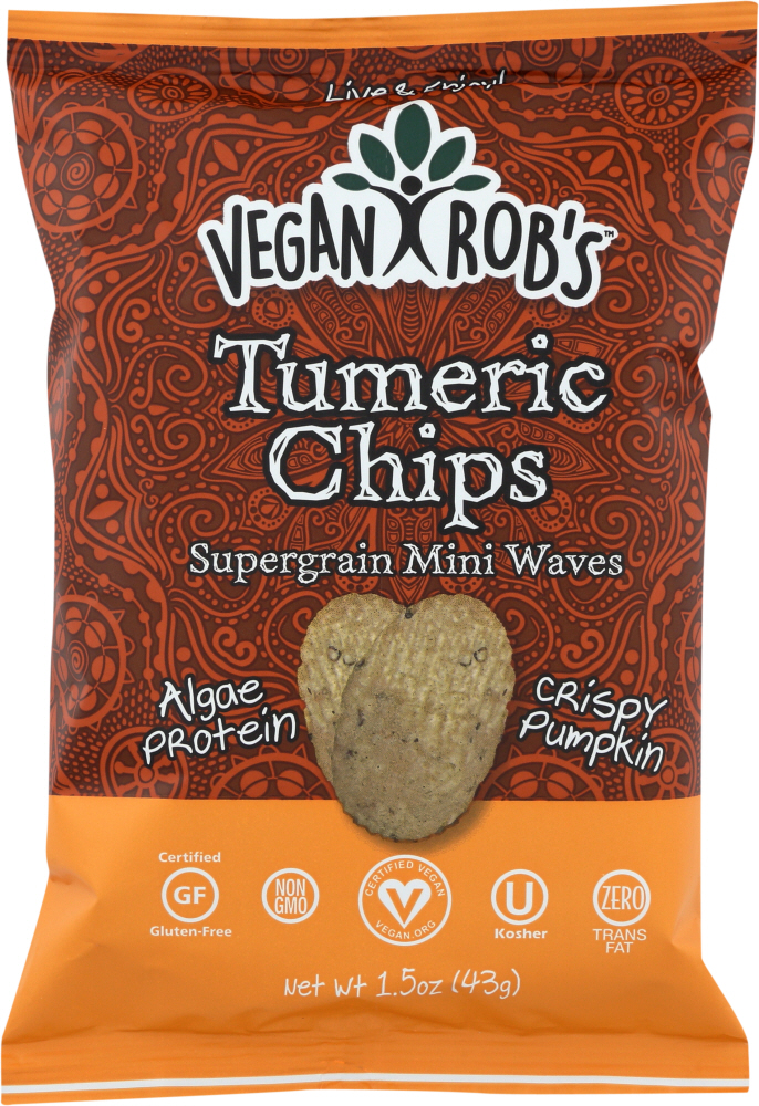 VEGANROBS: Turmeric Chips, 1.5 oz - 0816678020291