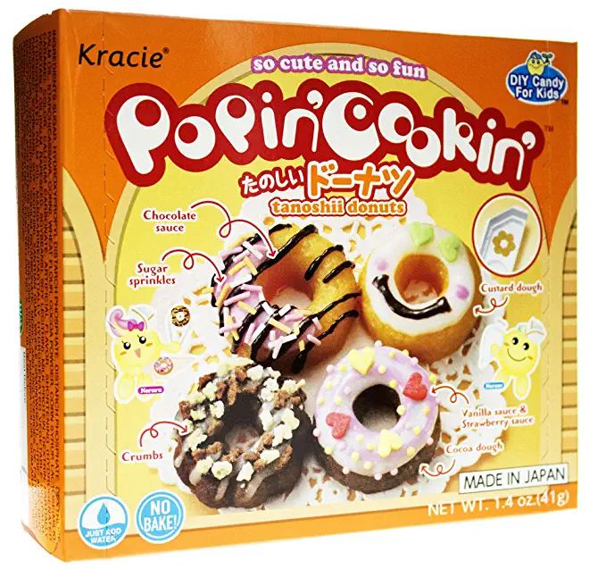  Kracie Popin' Cookin' Diy Candy for Kids, Donut Kit, 1.44 Ounce  - 816844025273