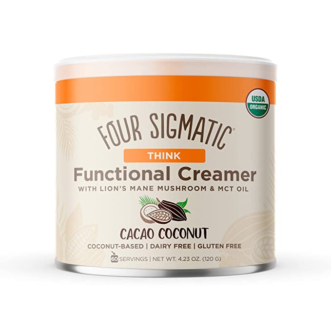 Think Functional Creamer by Four Sigmatic with MCT Oil & Lion's Mane Cacao Coconut - Can  - 816897022953