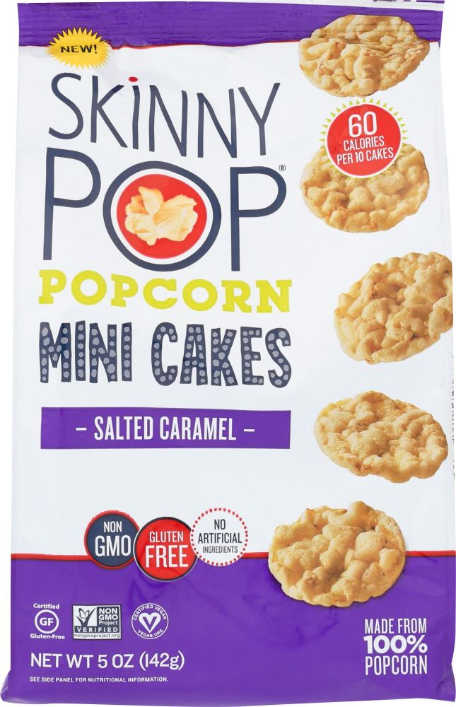 SKINNY POP: Mini Salted Caramel Rice Cake, 5 oz - 0816925020760