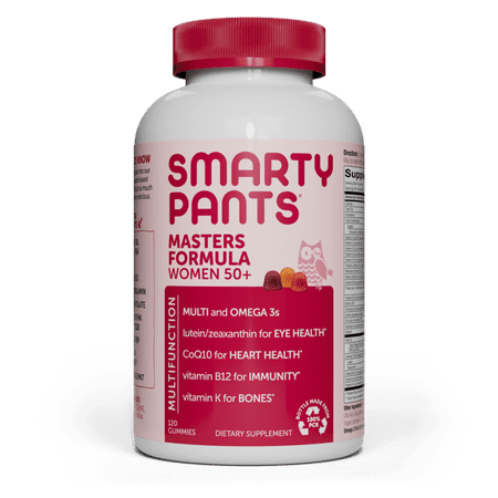 SmartyPants Masters Women s 50+ Formula Gummy Multivitamin 120 Count - 817053020615