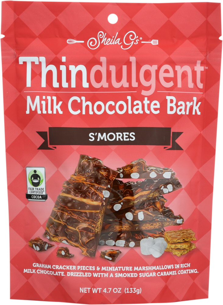 SHEILA GS: Milk Chocolate Bark S’mores, 4.7 oz - 0817087020162