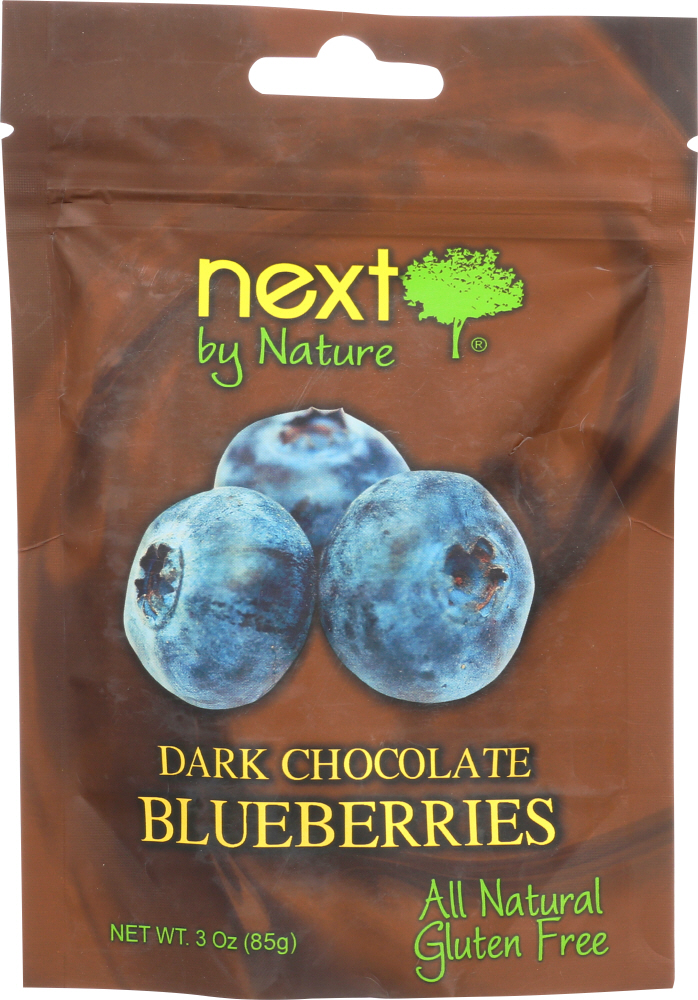 NEXT ORGANICS: Chocolate Covered Blueberry Dark Natural, 3 oz - 0817582253003