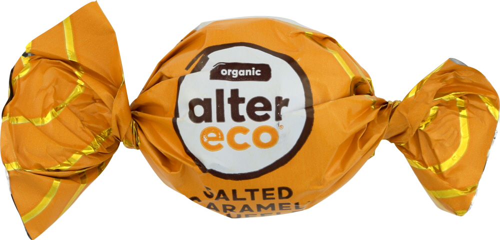 Alter Eco, Organic Salted Caramel Truffles, Dark Chocolate - alter