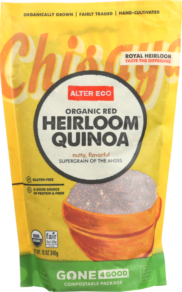 ALTER ECO: Quinoa Red Heirloom, 12 oz - 0817670010778