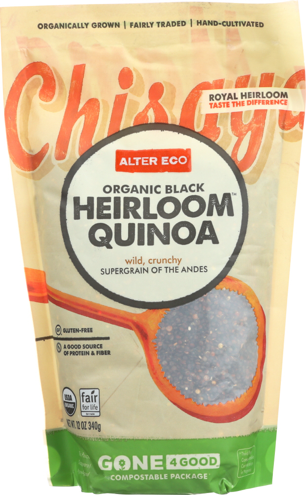 ALTER ECO: Black Quinoa Heirloom, 12 oz - 0817670010785