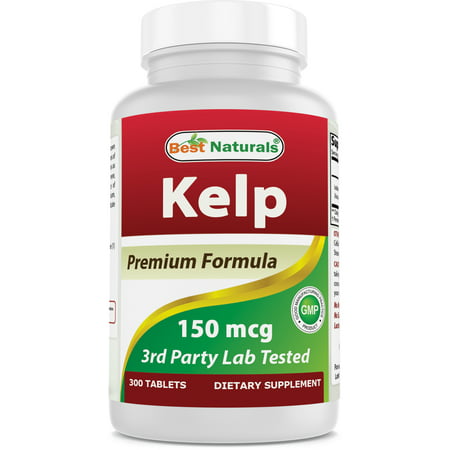 Best Naturals Kelp 150 mcg 300 Tablets | (A Natural Source of Iodine) - 817716012353