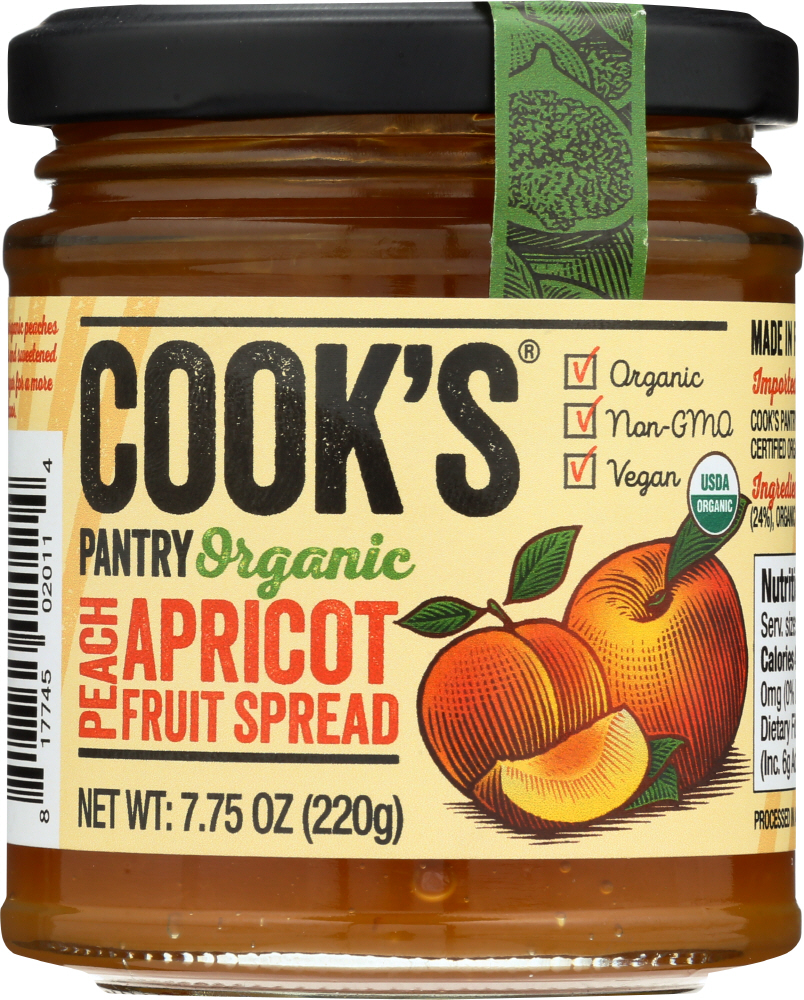 Peach Apricot Fruit Spread, Peach Apricot - 817745020114