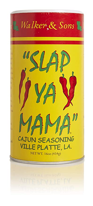  SLAP YA MAMA All Natural Cajun Seasoning from Louisiana, Original Blend, MSG Free and Kosher, 16-Ounce Canisters, Pack of 3  - 773821385600