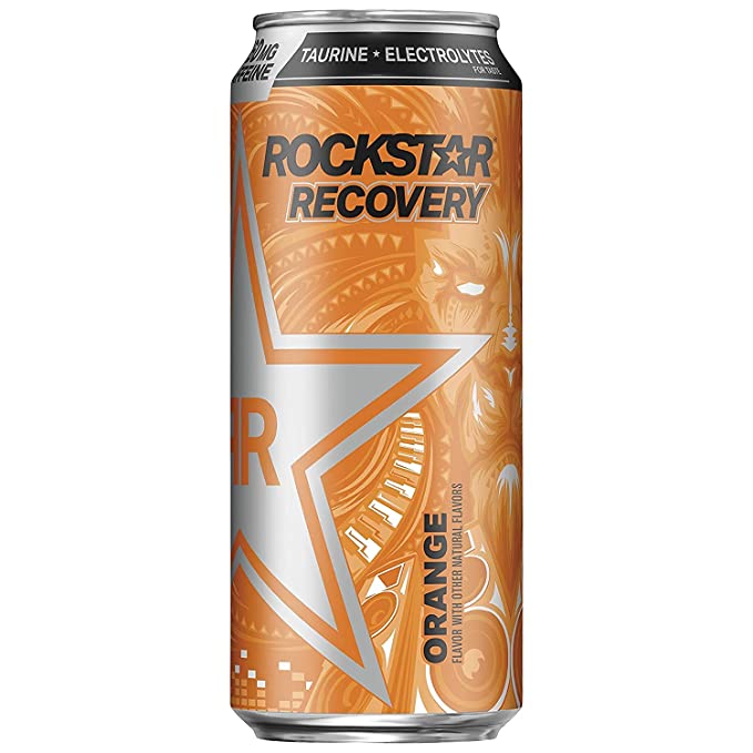  Rockstar Energy Can Recovery, Orange, 16 Fl Oz  - 818094005791