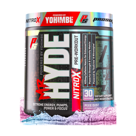 ProSupps® Mr. Hyde® Xtreme (Former NitroX) Pre-Workout Powder Energy Drink - Intense Sustained Energy, Pumps & Focus with Beta Alanine, Creatine & Nitrosigine, (30 Servings, Pixie Dust) (B074MB2X4J) - 818253022348