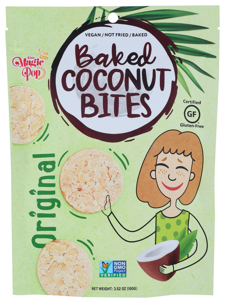 KIM’S MAGIC POP: Baked Coconut Bites Original, 3.52 oz - 0818408012446