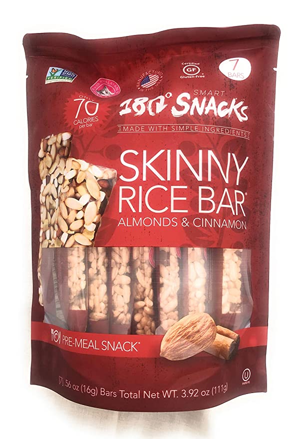 180 Skinny Rice Bar Almonds & Cinnamon - 818562021049