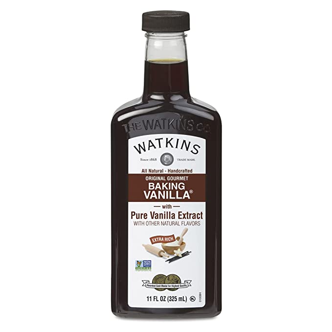  Watkins All Natural Original Gourmet Baking Vanilla, with Pure Vanilla Extract, 11 ounces Bottle, 1 Count (Packaging May Vary)  - 818570001736