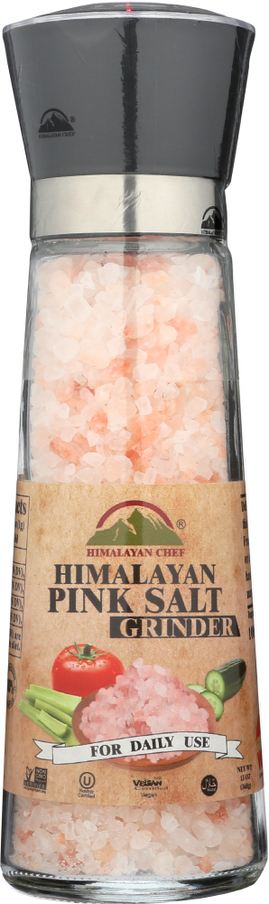 Himalayan Chef, Himalayan Pink Salt Grinder - 818581010857