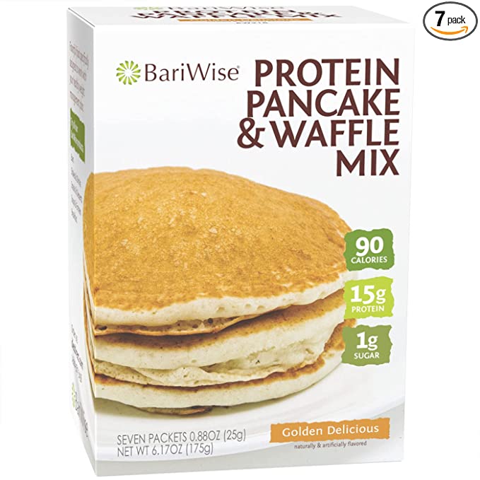  BariWise Protein Pancake & Waffle Mix, Golden Delicious - 5g Net Carbs, 1g Fat, 90 Calories (7ct)  - 818609014683