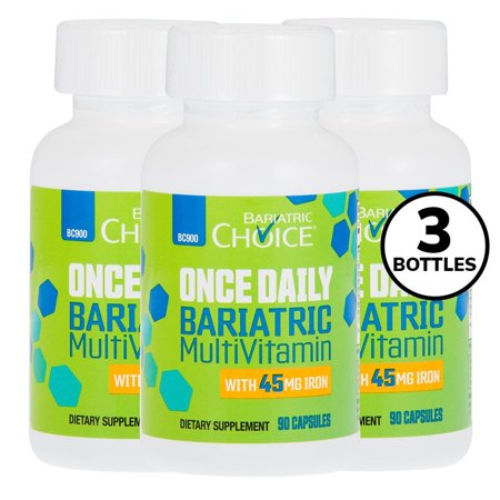 Bariatric Choice Once Daily Bariatric MultiVitamin with 45mg Iron - 818609016489