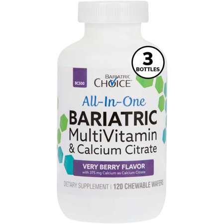 Bariatric Choice All-In-One Chewable MultiVitamin & Calcium Citrate - 818609017042