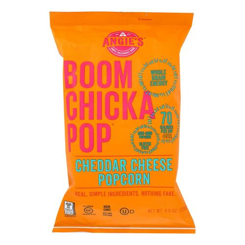 Angie's Kettle Corn Popcorn - Boom Chicka Pop - Cheddar - Case Of 12 - 4.5 Oz - 818780014397